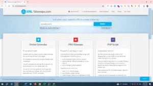 تهیه نقشه سایت با استفاده از وب‌سایت XML-Sitemaps.com